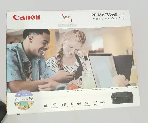 پرینتر canon ts3440 همراه با کیت شارژ|پرینتر، اسکنر، کپی، فکس|بوشهر, |دیوار