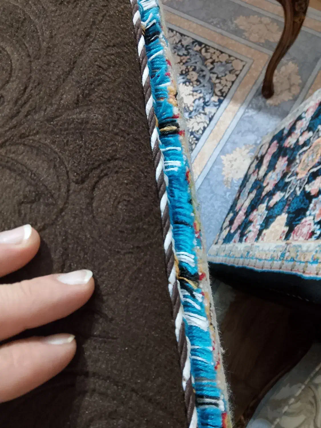 پشتی رویه فرش نونو بدون استفاده|پشتی|تبریز, |دیوار