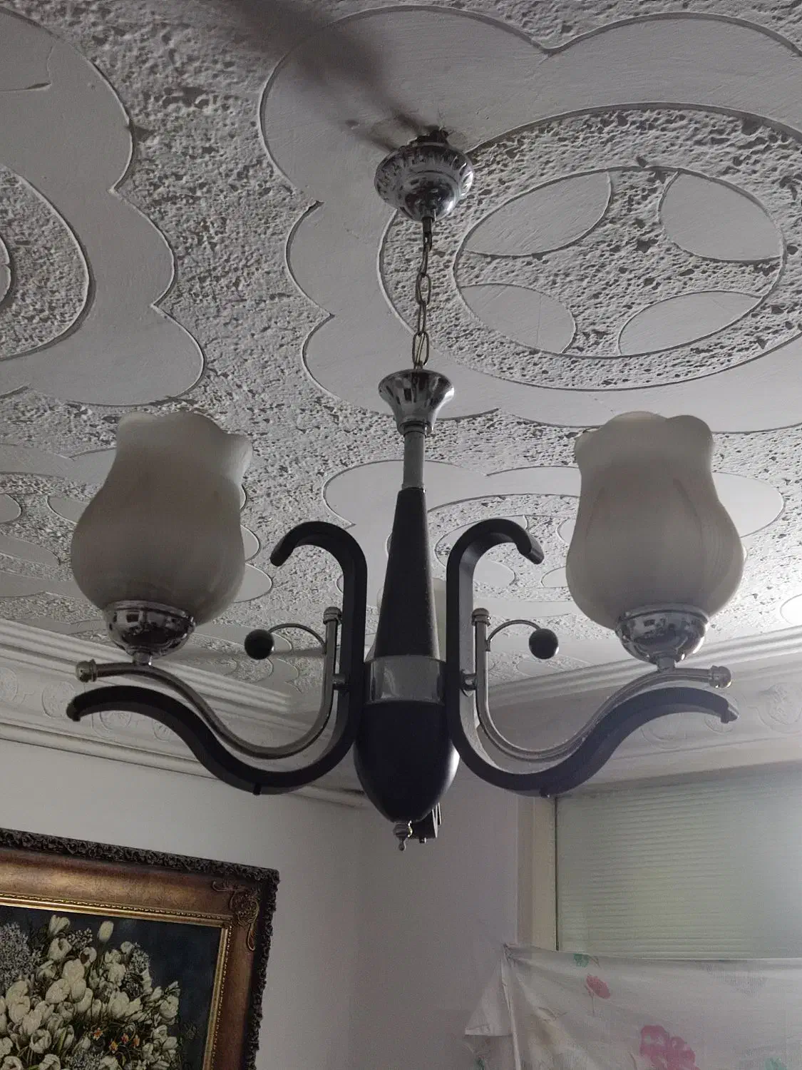 لوستر تر و تمیز|لوستر و چراغ آویز|یزد, |دیوار