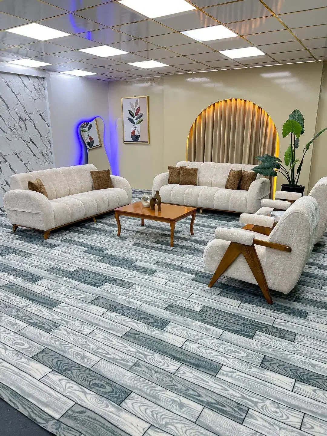 مبل چستر لوبیایی راحتی ۷ نفره پارچه پورشه|مبلمان خانگی و میز عسلی|قزوین, |دیوار