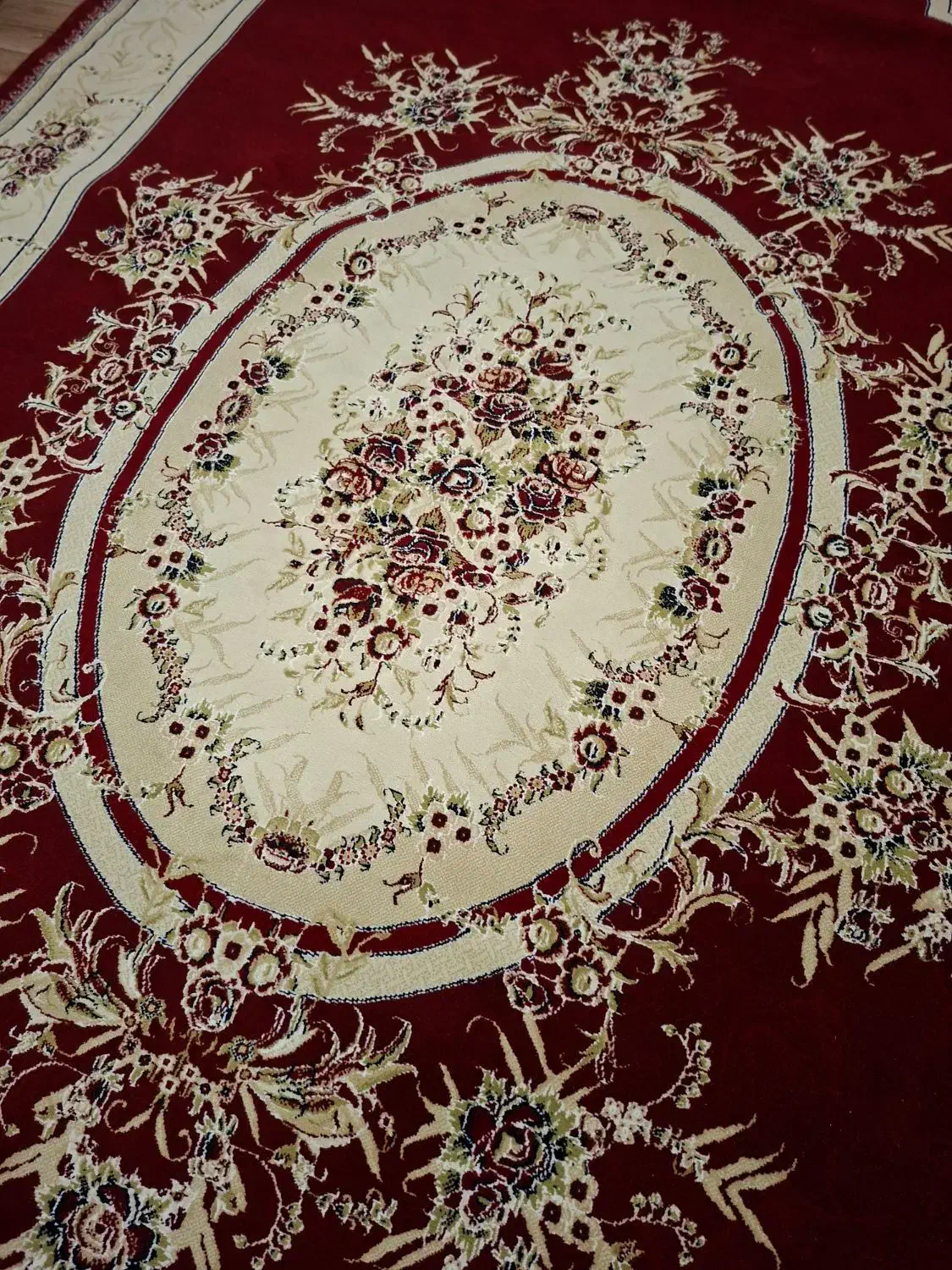 فرش ۶ متری سالم نگین مشهد لاکی رنگ|فرش|تنکابن, |دیوار