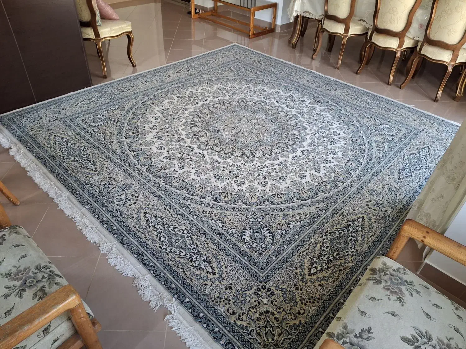 فرش مربع 9 متری ستاره کویر یزد|فرش|کرج, جهانشهر|دیوار