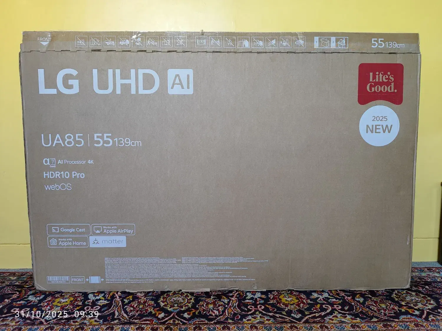 باکس تلویزیون ۵۵ الجی|تلویزیون و پروژکتور|اصفهان, کوی شهید کشوری|دیوار