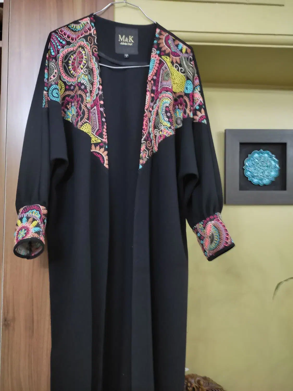 مانتو زنانه فری سایز تا زیر زانو ترک اصل خامه دوزی|لباس|تهران, فدک|دیوار