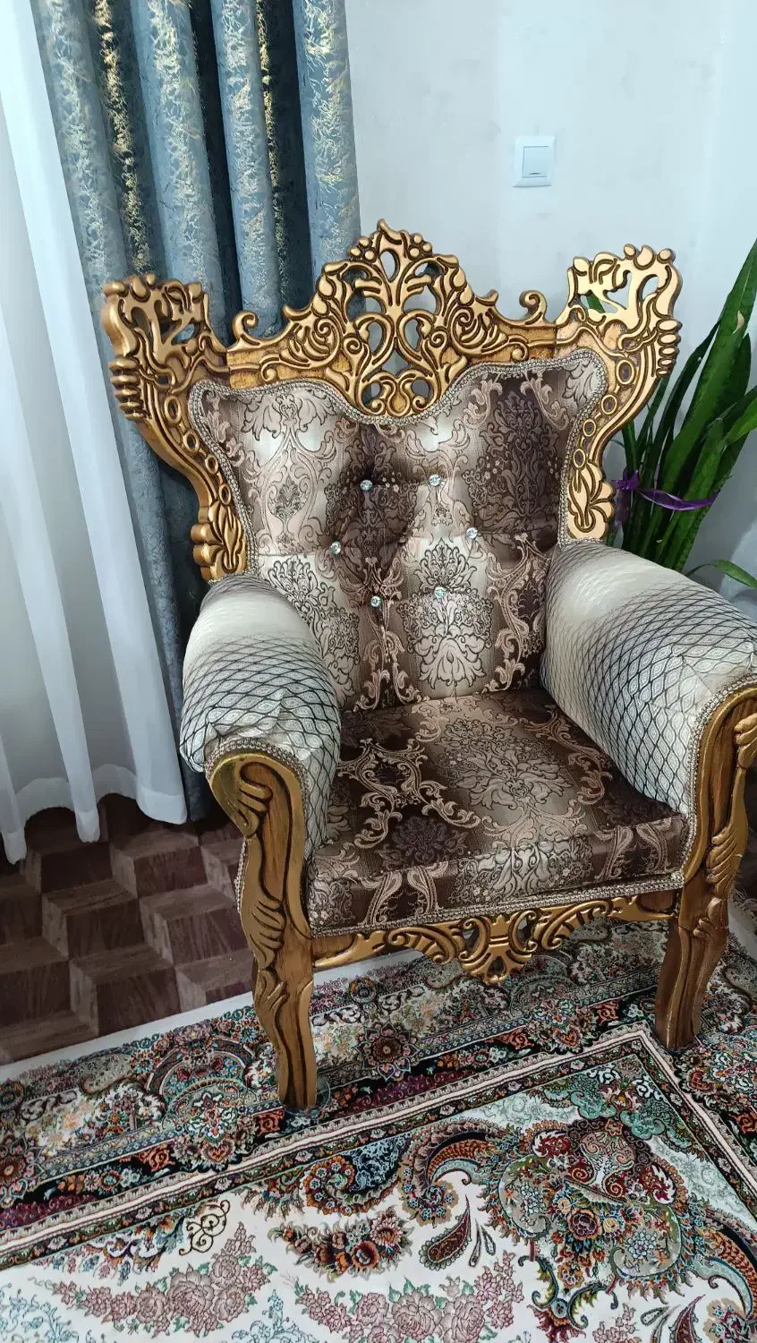 مبل سلطنتی|مبلمان خانگی و میز عسلی|خلخال, |دیوار