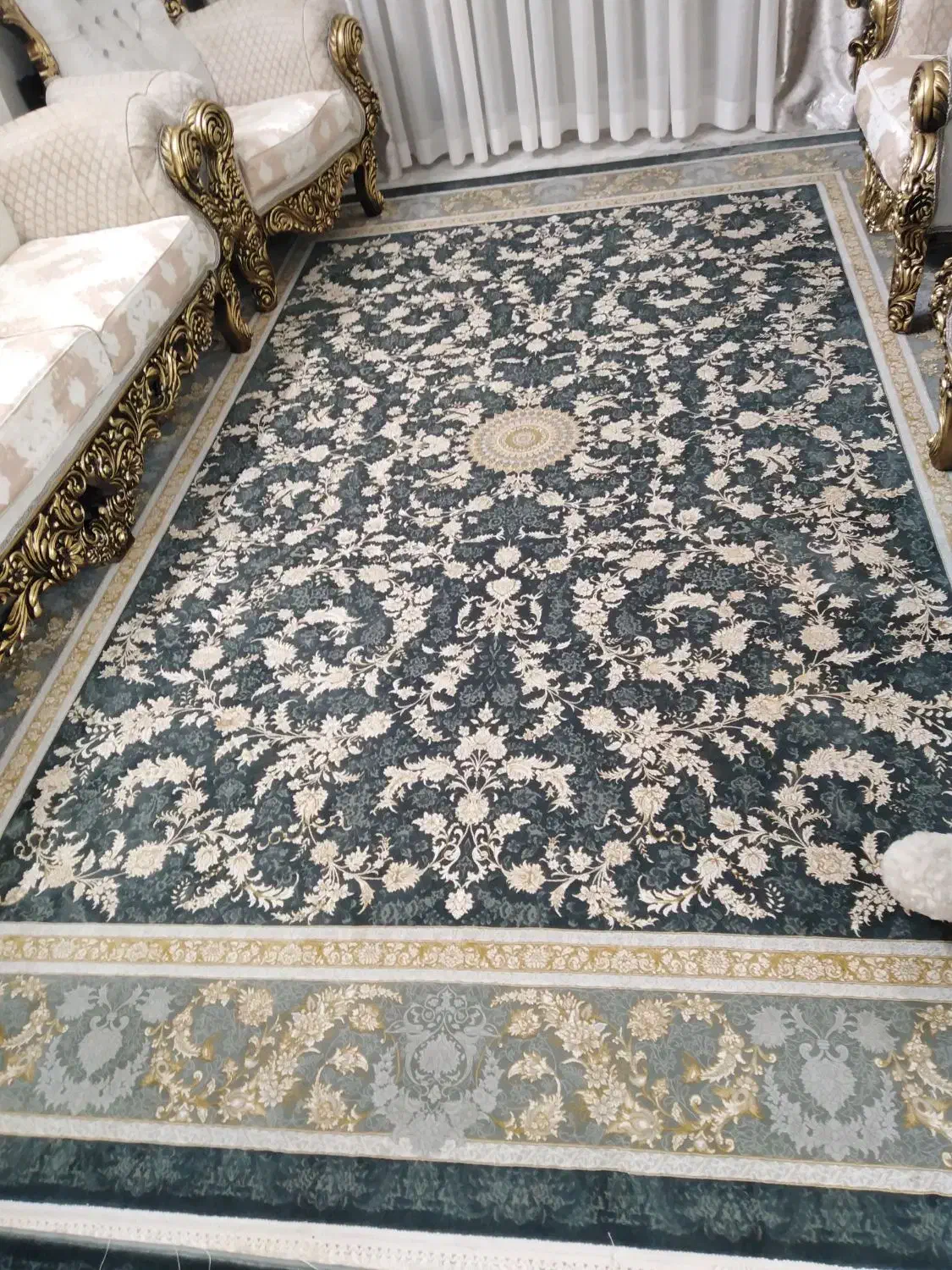 یک جفت فرش 9 متری کاشان مدل پارمیس، معاوضه ندارم|فرش|تهران, آهنگران (سراسیاب دولاب)|دیوار