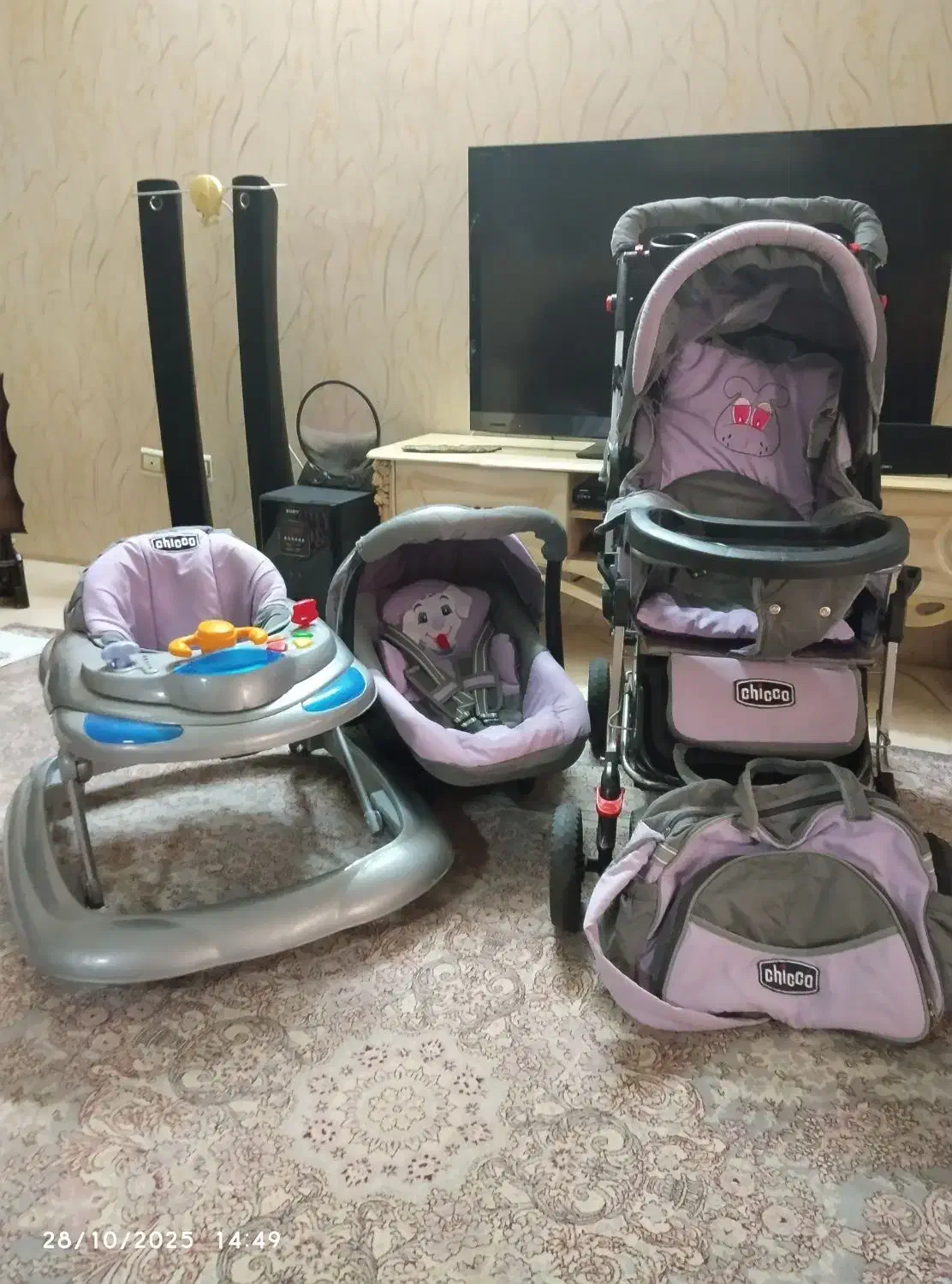 فروش ست چهار تیکه کم کارکرد با کیفیت مارک چیکو|اسباب و اثاث بچه|اردبیل, |دیوار