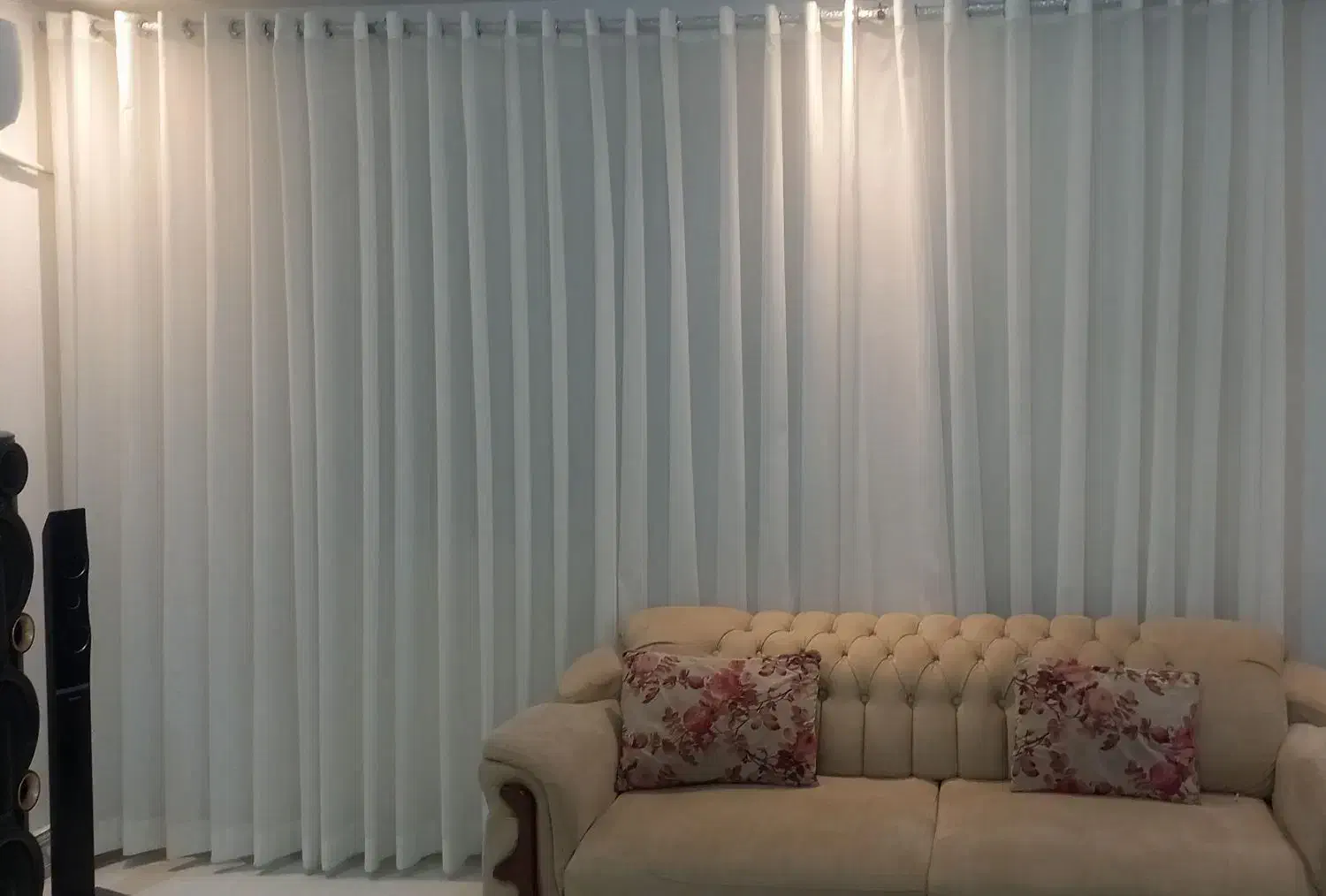 دوعدد پرده ی پذیرایی درحد نو|پرده، رانر، رومیزی|صومعه‌سرا, |دیوار