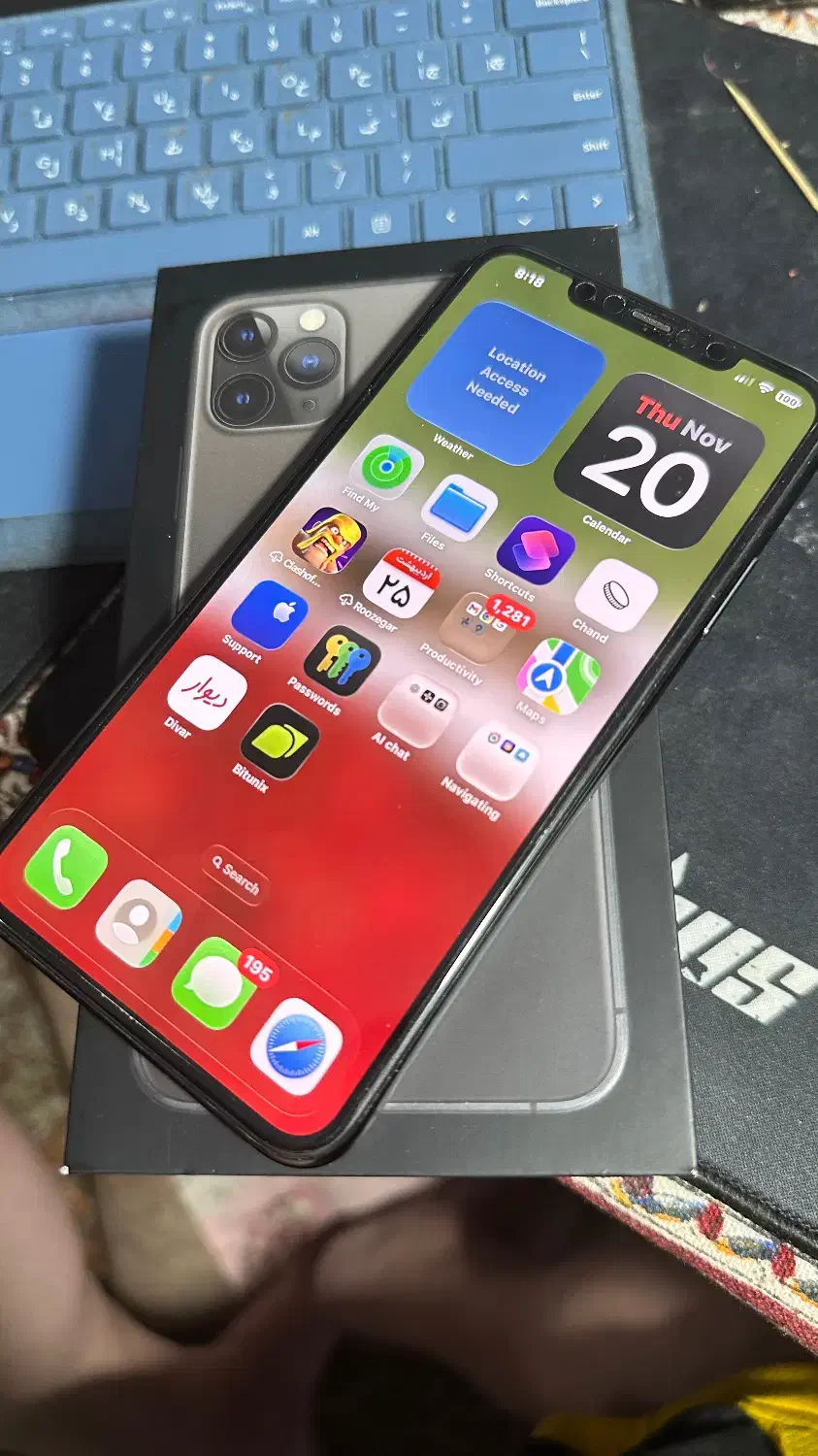 Iphone 11 promax 256 Zaa Space Gray|موبایل|تهران, مرزداران|دیوار