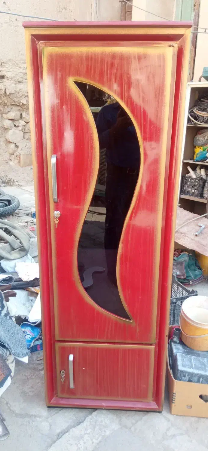 کمد سه تکه عروس فلزی|جاکفشی، کمد، دراور|جهرم, |دیوار