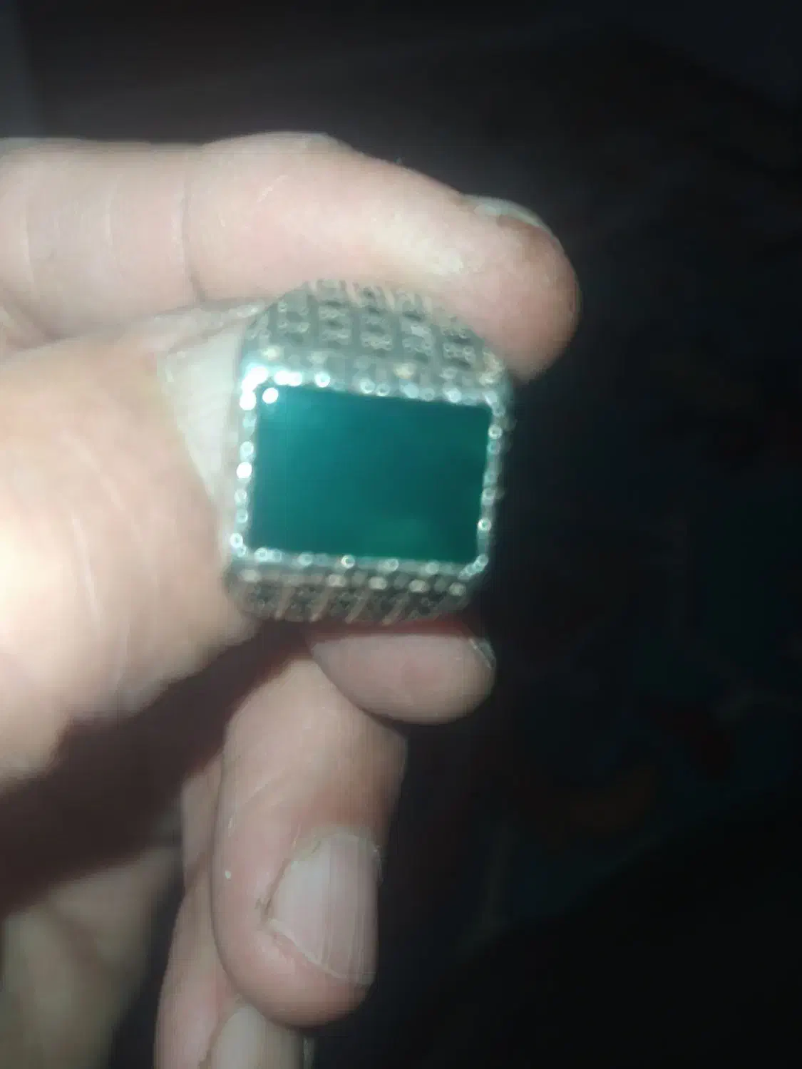 انگشتر نقره جواهری خوش ساخت|جواهرات|خرم‌آباد, |دیوار