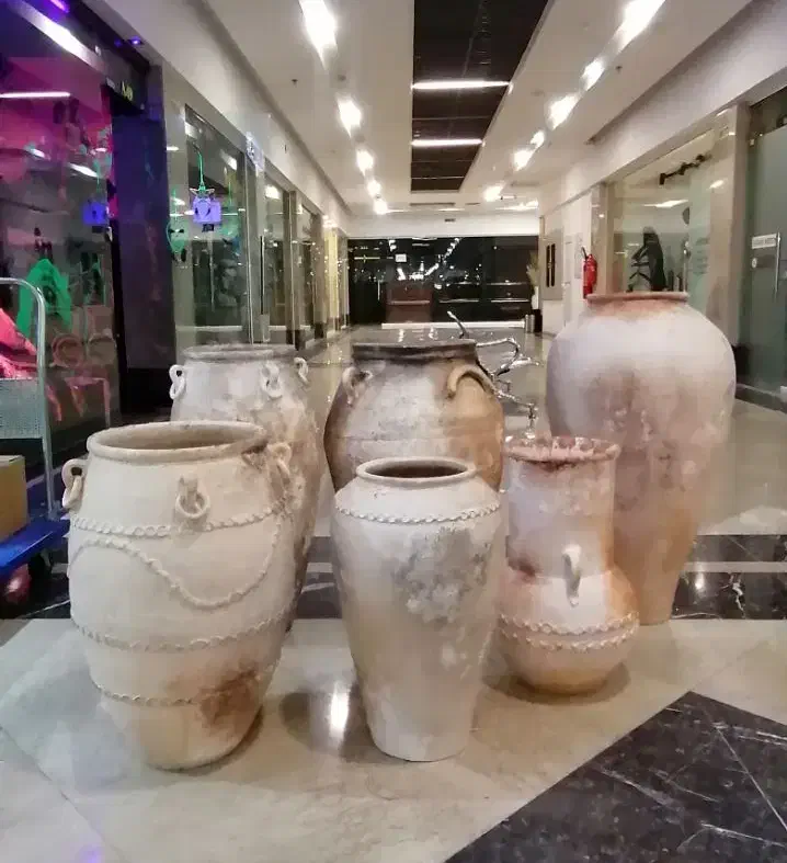 کوزه گلدان خمره سفالی پتینه کاری کد 36|صنایع دستی و سایر لوازم تزئینی|تهران, گلستان (شهرک راه آهن)|دیوار