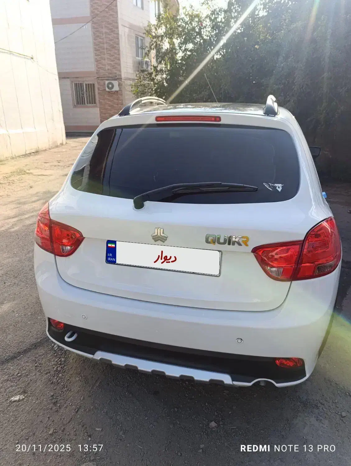 کوییک 1400 آر سفید مشکی در حد صفر|خودرو سواری و وانت|لنگرود, |دیوار