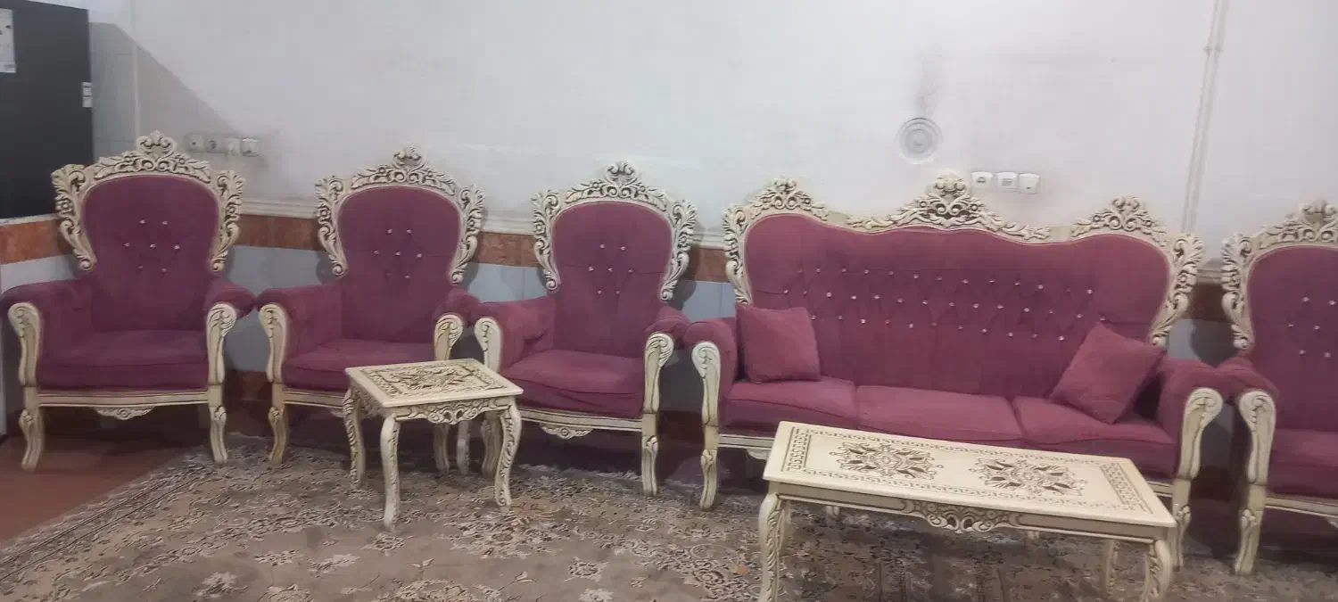 مبل ۹ نفره راش|مبلمان خانگی و میز عسلی|قم, شهرک توانیر|دیوار