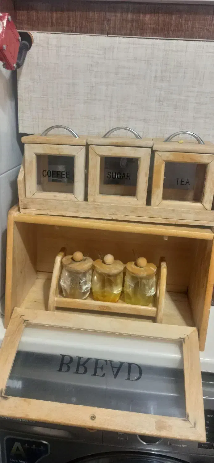 سرویس پا سماوری چوبی|ظروف نگهدارنده، پلاستیکی، یک‌بارمصرف|سهند, |دیوار