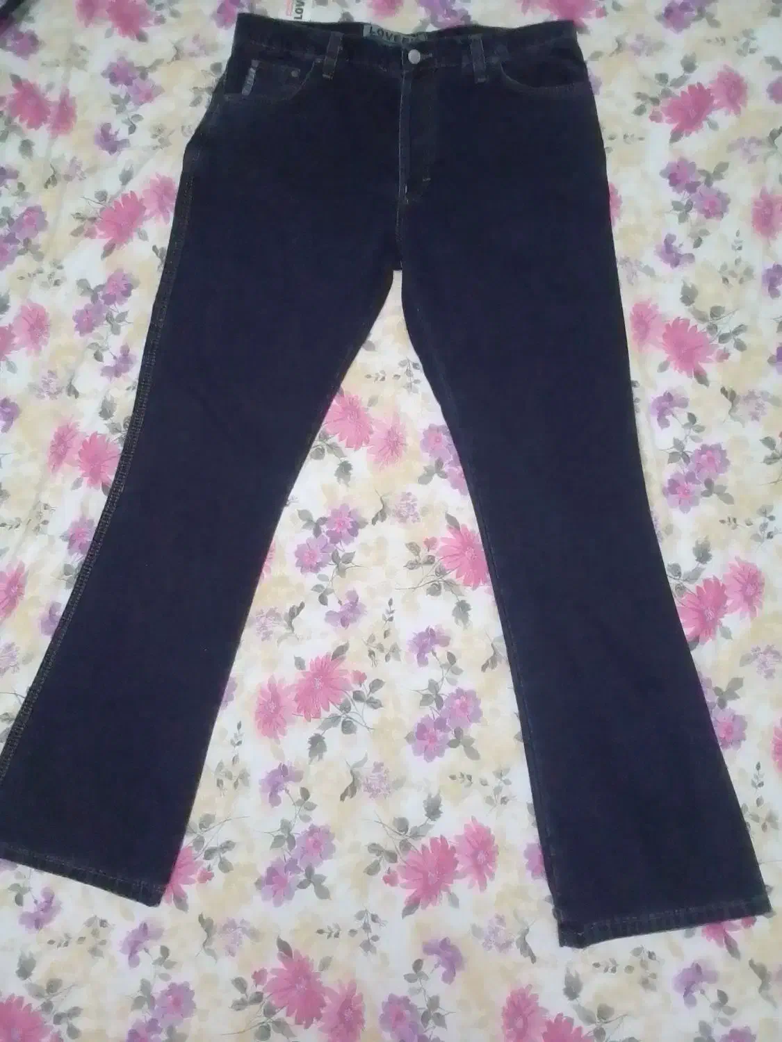 شلوار جین مردانه مدل دمپا گشاد سرمه ای تیره|لباس|تهران, بلوار کشاورز|دیوار