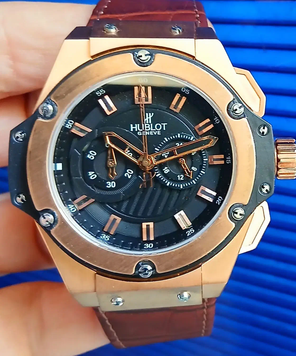 ساعت اسپورت ژاپنی هابلوت سه موتوره کورنوگراف|ساعت|تهران, استاد معین|دیوار