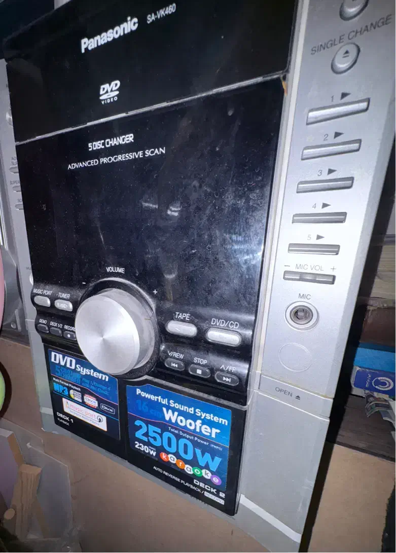 معاوضه پاناسونیک اصل مالزی پنج دیسک و فلاش خور|سیستم صوتی خانگی|اصفهان, آبشار|دیوار