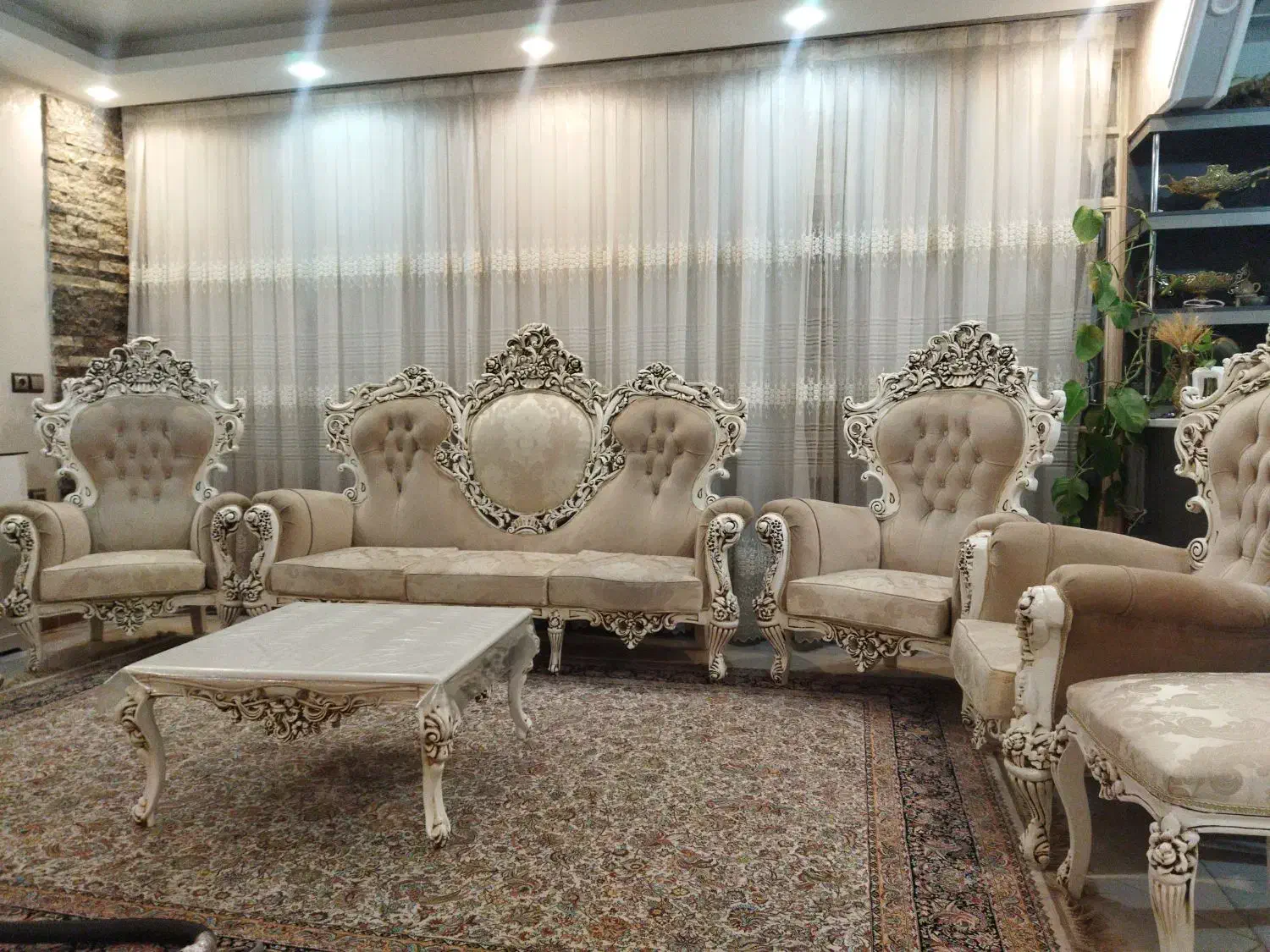 مبل استیل چوب گردو|مبلمان خانگی و میز عسلی|بروجرد, |دیوار