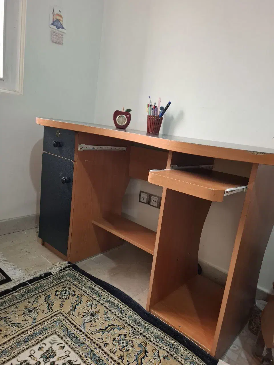 میز کامپیوتر چوبی|میز تحریر و کامپیوتر|رودهن, |دیوار
