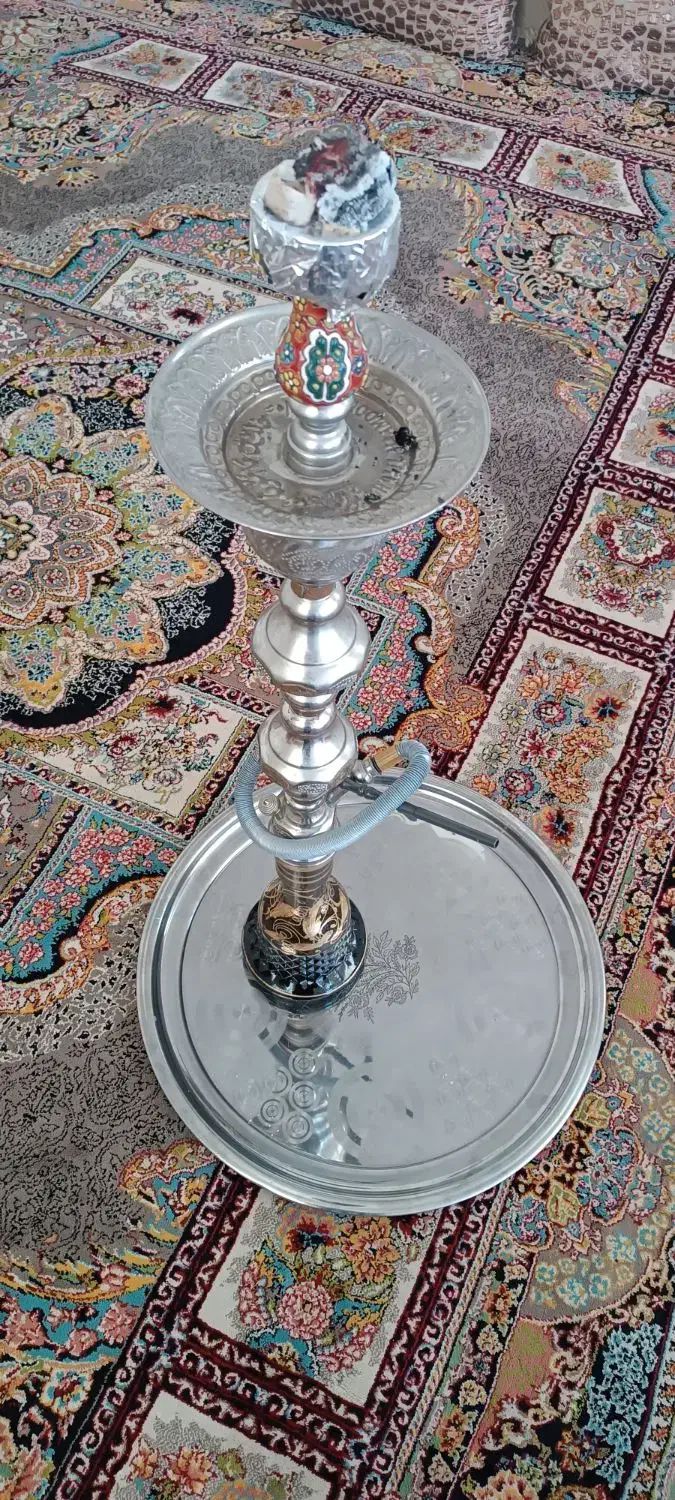 قلیون برنجی عربی|کلکسیون اشیاء عتیقه|خواف, |دیوار