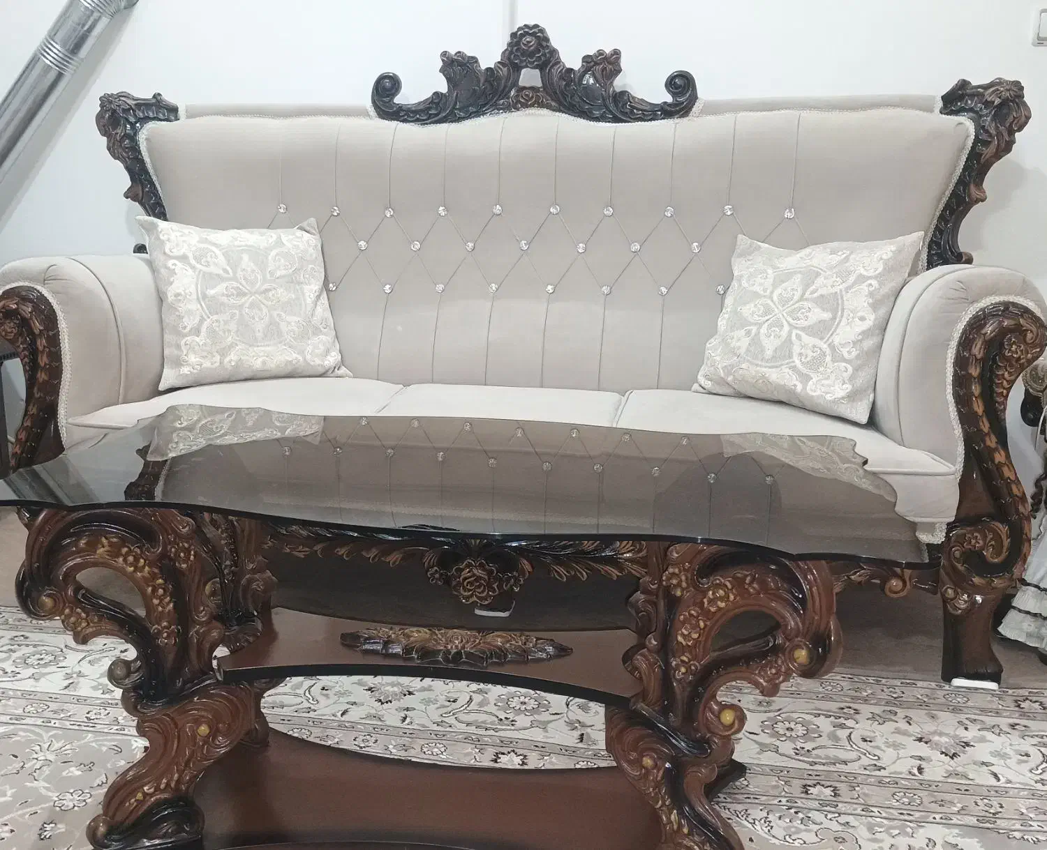 مبل کلاسیک در حد نو|مبلمان خانگی و میز عسلی|ابهر, |دیوار