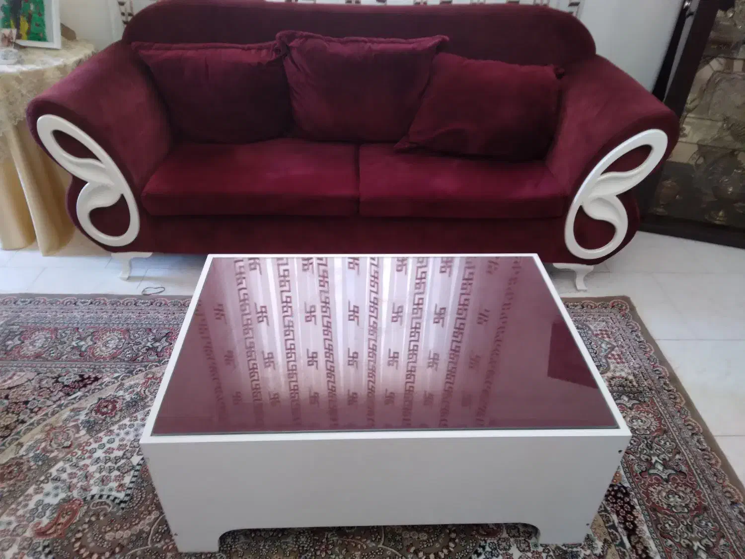 مبل ۶نفره  کارکرده|مبلمان خانگی و میز عسلی|پرند, فاز ۶|دیوار