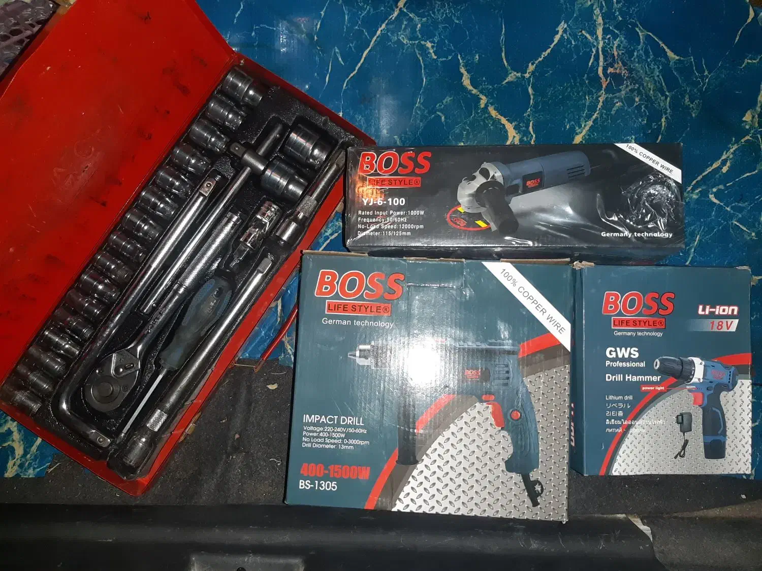 دریل برقی و شارژی و مینی فرز و جعبه بکس|ابزارآلات|دزفول, |دیوار