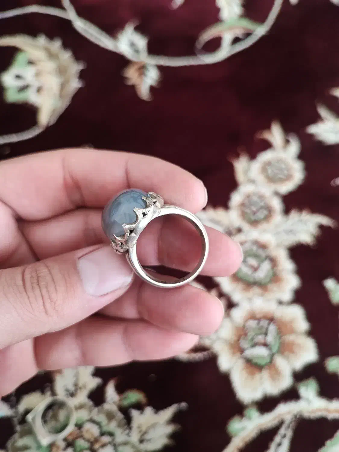 انگشتر نقره دستساز کهنه|جواهرات|بروجرد, |دیوار