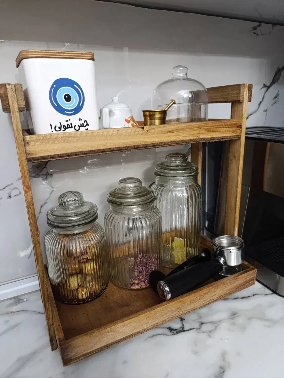 استند چوبی|آب‌چکان و نظم‌دهنده ظروف|تبریز, |دیوار