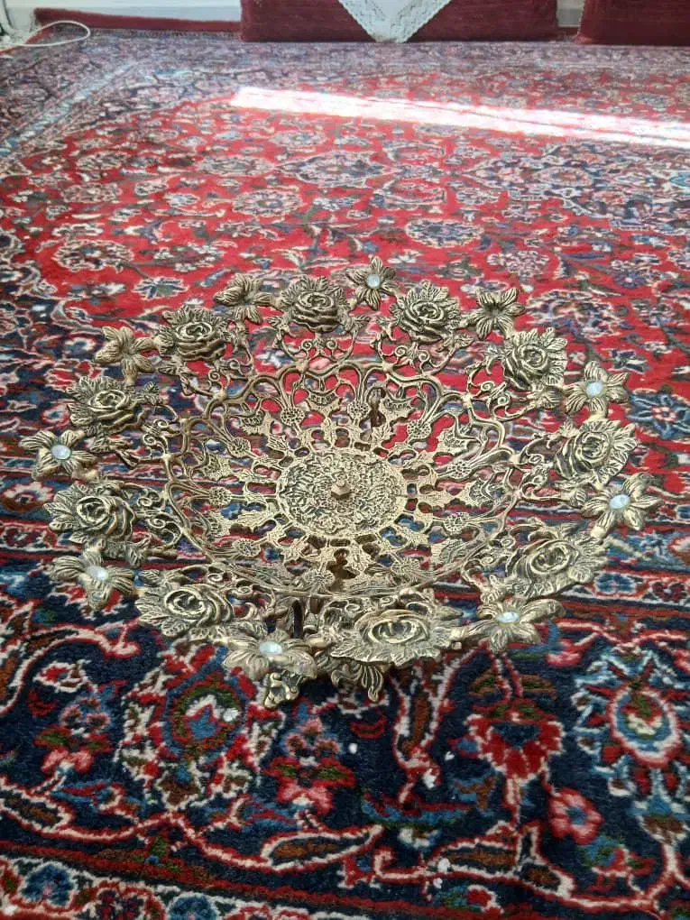 ۲ عدد میوه خوری برنزی|ظروف سرو و پذیرایی|ری, سرتخت|دیوار