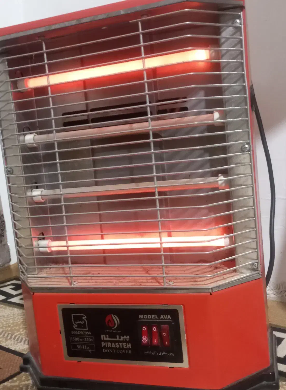 بخاری برقی پیراسته مدل AVA|بخاری، هیتر، شومینه|نهاوند, |دیوار