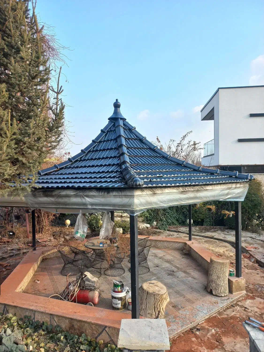 ساخت الاچیق . سردری . سقف استخر .باربیکیو|خدمات پیشه و مهارت|هشتگرد, شهرک صبا سوله|دیوار