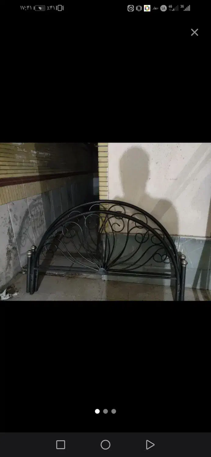 تخت دو نفره فرفورژه|تخت و سرویس خواب|فاضل آباد, |دیوار