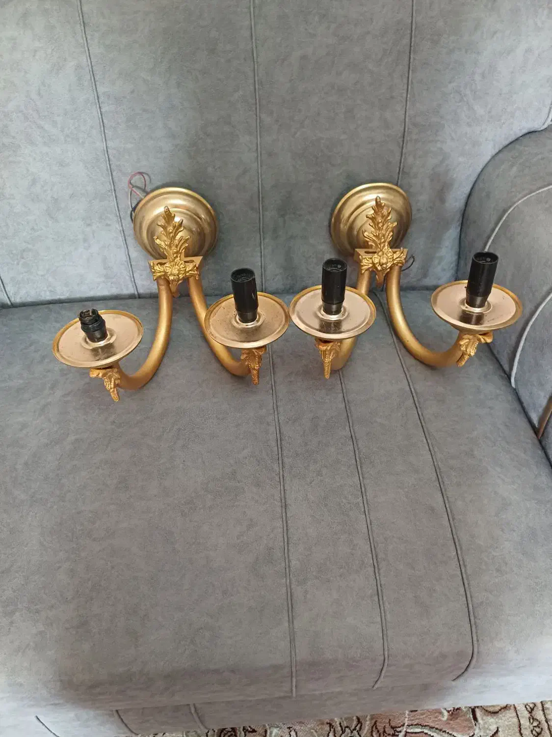 دیوارکوبفلزیآبکاریشده|لوستر و چراغ آویز|الوند, |دیوار