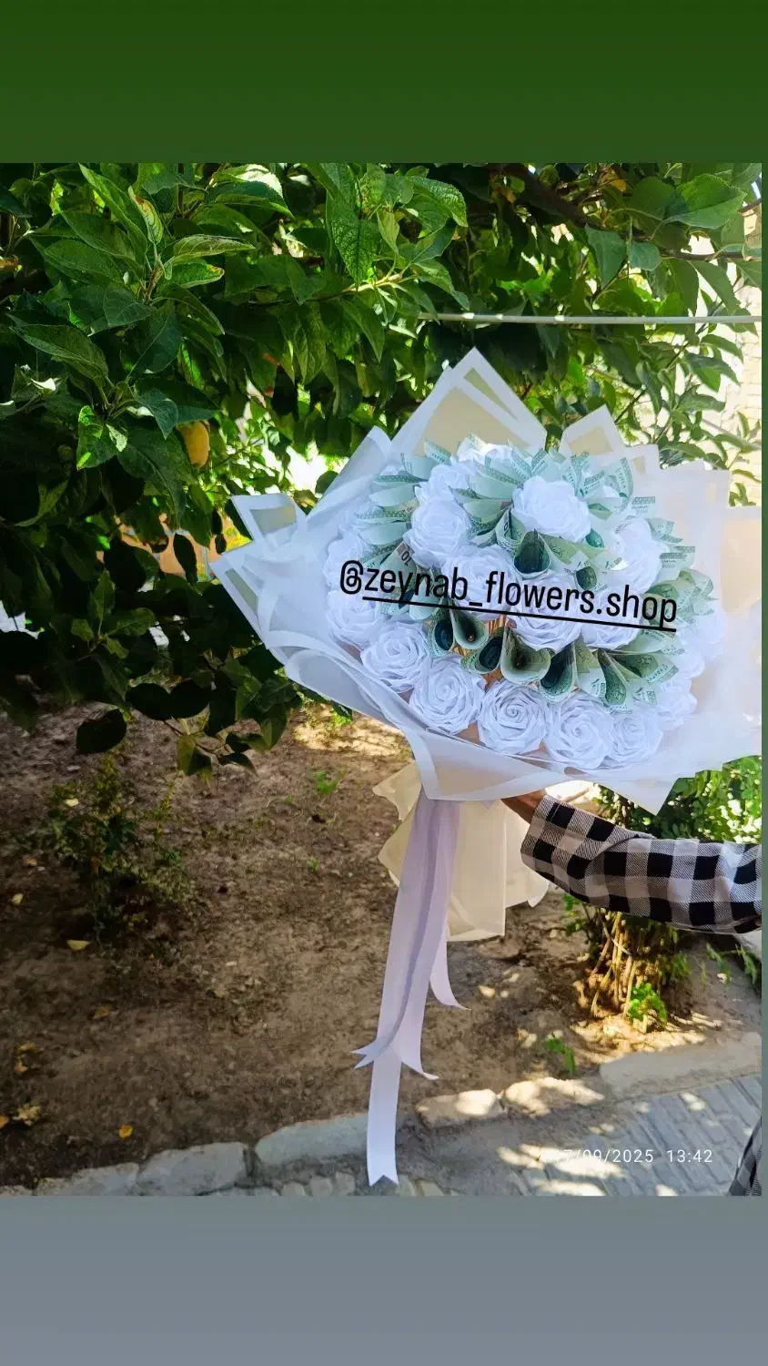 گـل روبــانـی|گل مصنوعی|گناباد, |دیوار