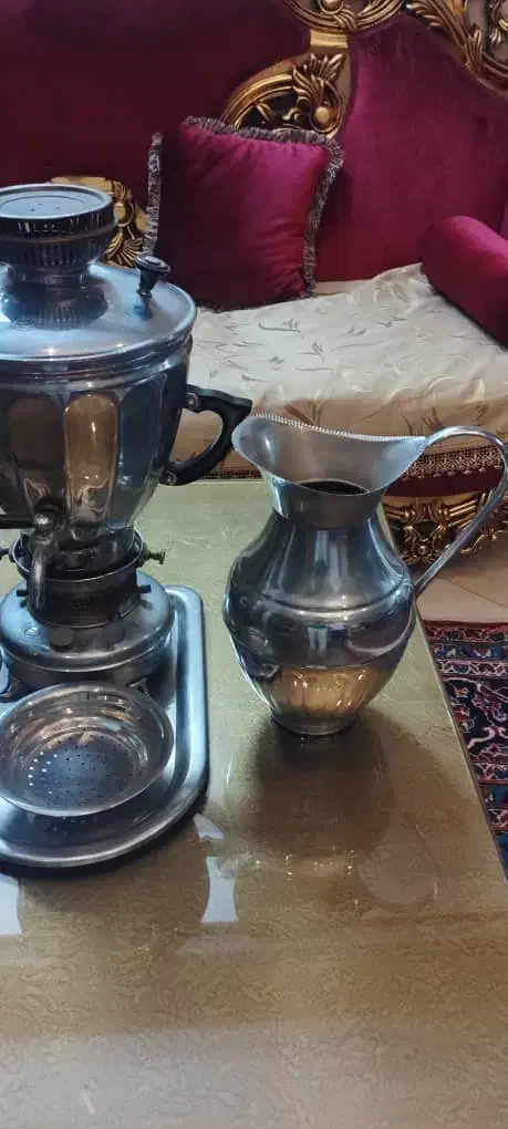 سماور نفتی عالی نسب با لوازم جانبی|کلکسیون اشیاء عتیقه|تهران, امیرآباد|دیوار