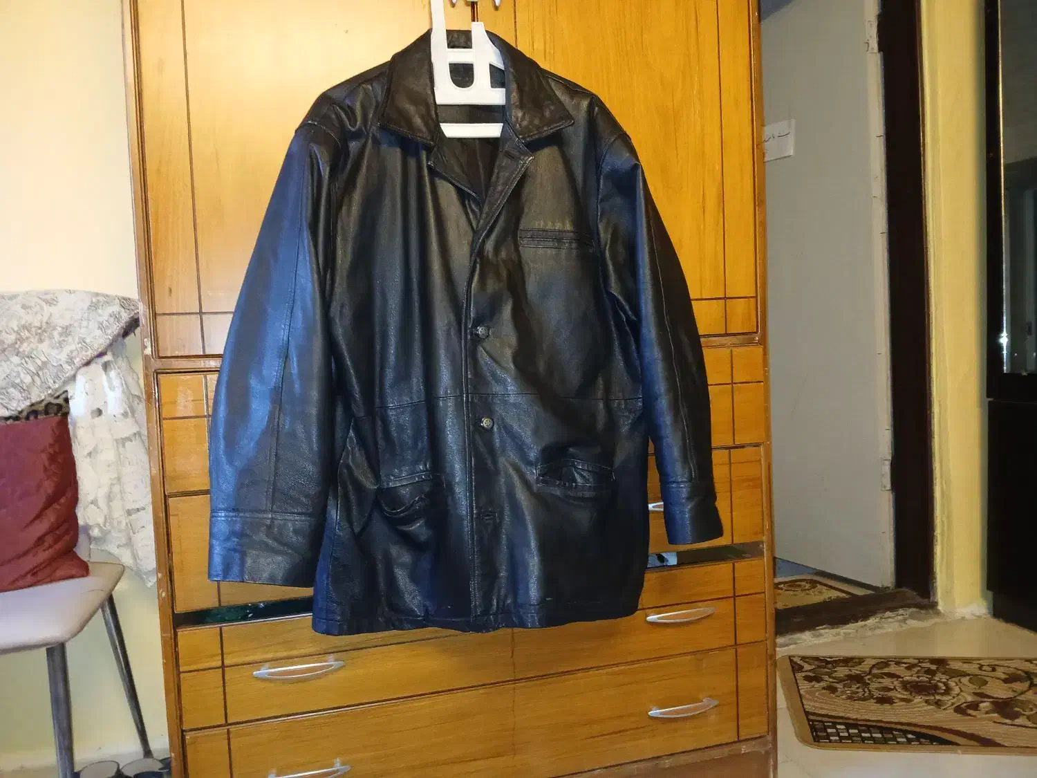 کت چرمی اصل سایز ۴۵|لباس|نوشهر, |دیوار