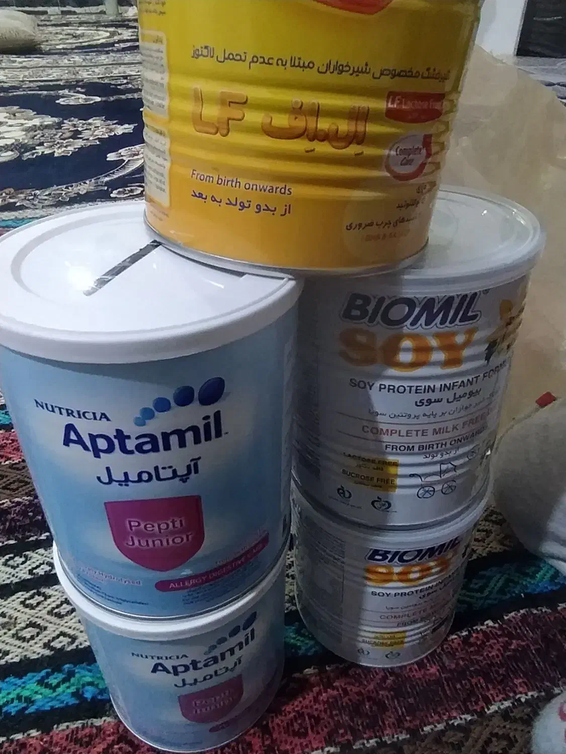 قوطی خالی شیرخشک|ظروف نگهدارنده، پلاستیکی، یک‌بارمصرف|الشتر, |دیوار