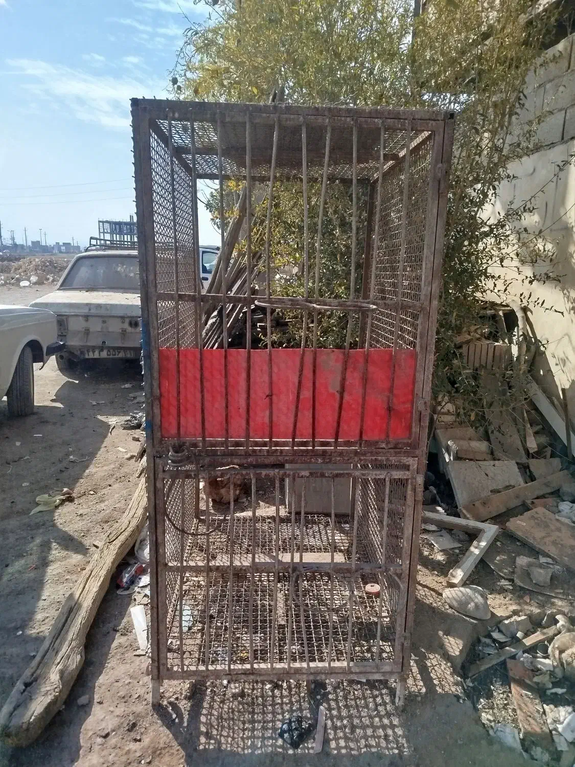 قفس دو طبقه کاملا فلزی سالم|لوازم جانبی حیوانات|قرچک, میرزائی جنوبی|دیوار