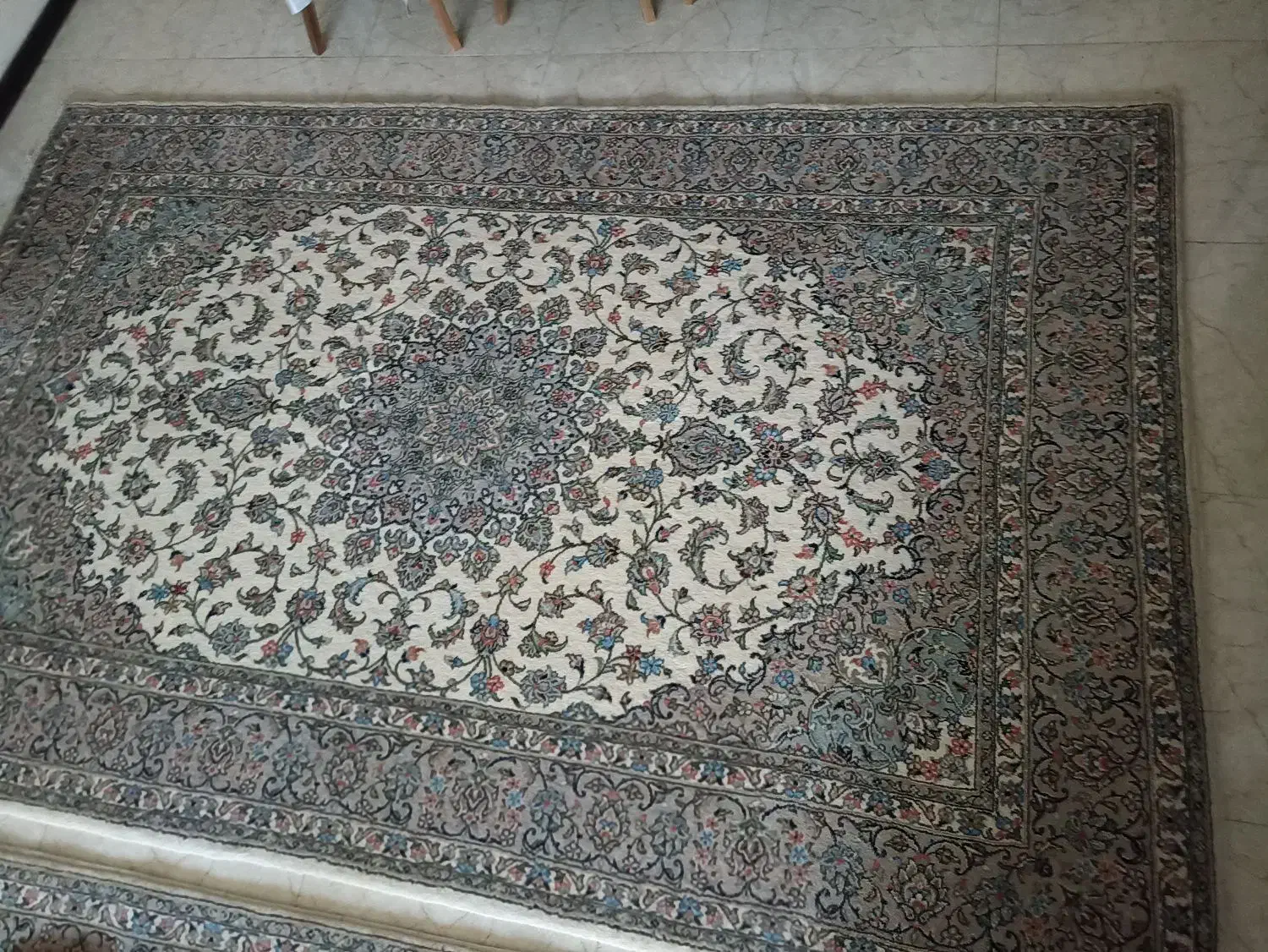 جفت فرش دستباف 6 متری نقش بهار|فرش|اراک, |دیوار