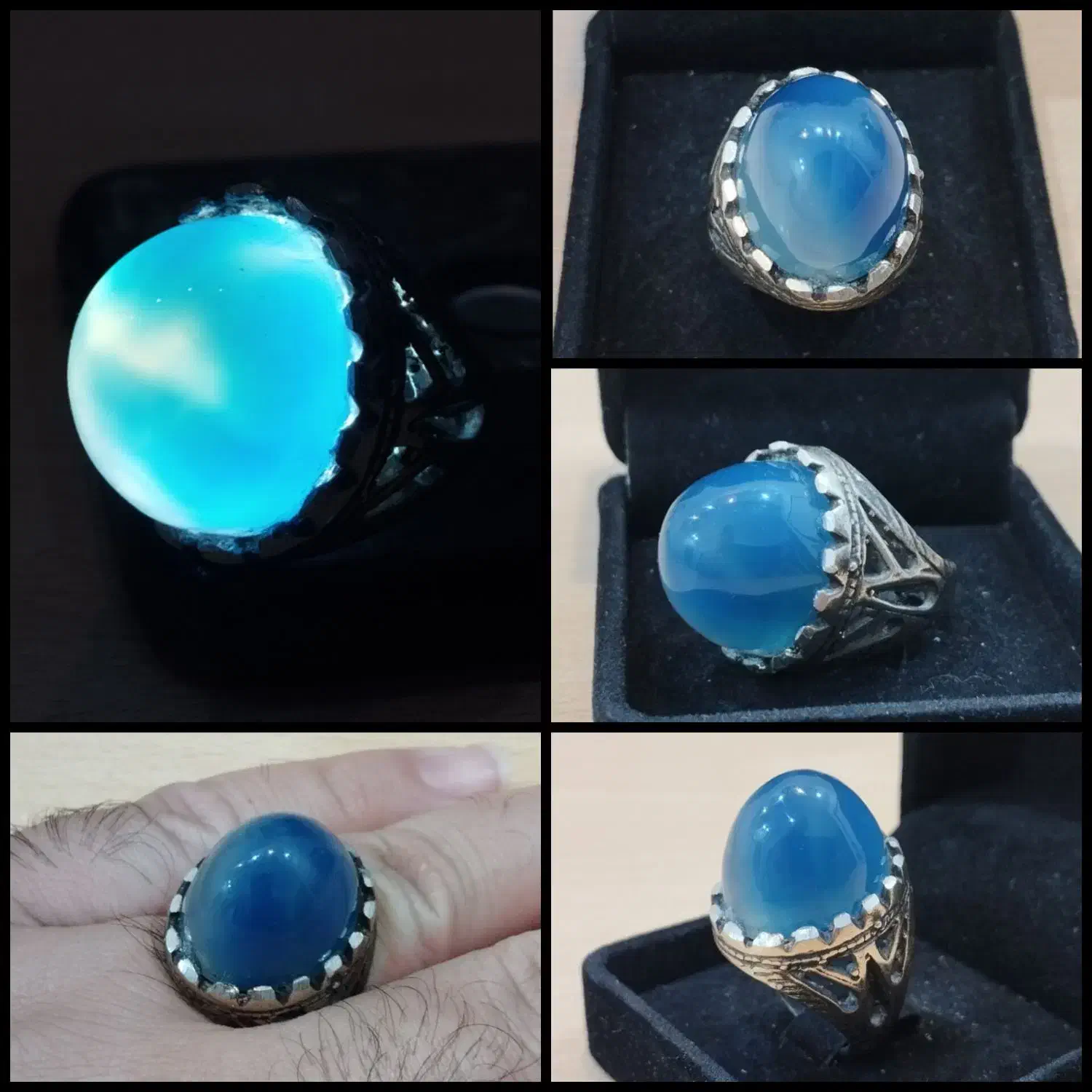 انگشتر های شجر و عقیق معدنی اعلا|بدلیجات|بابلسر, |دیوار