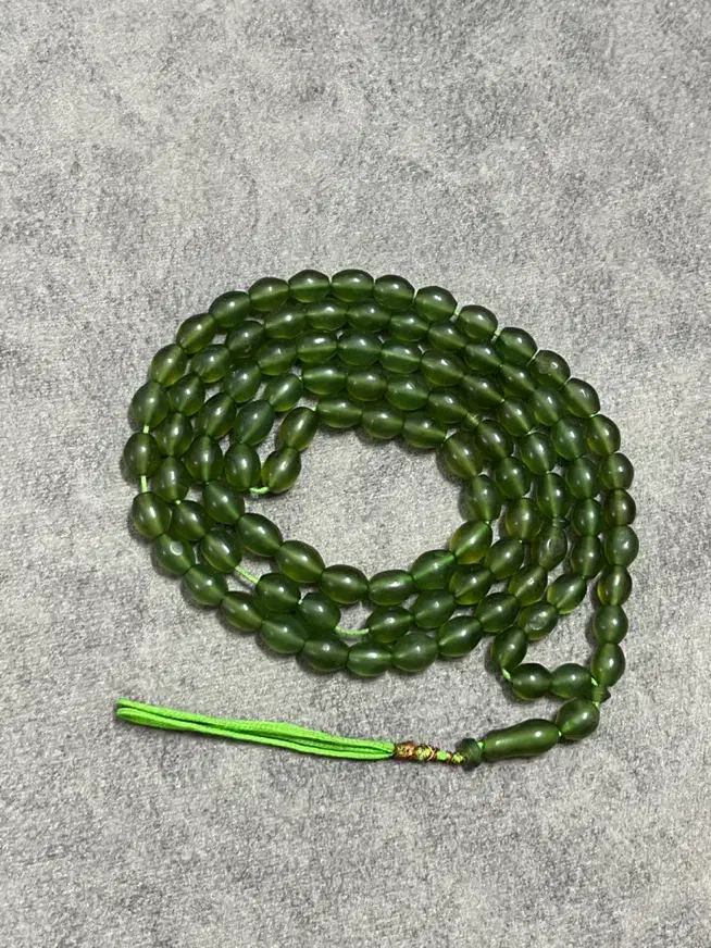 تسبیح شاه مقصود ۱۰۱ دانه اصل سبز رنگ|جواهرات|رباط‌کریم, رباط‌کریم|دیوار