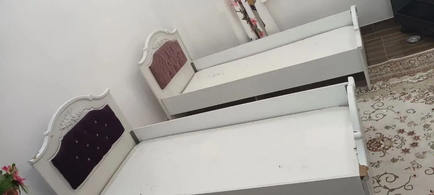 دوتا تخت نوجوان|تخت و سرویس خواب|شفت, |دیوار