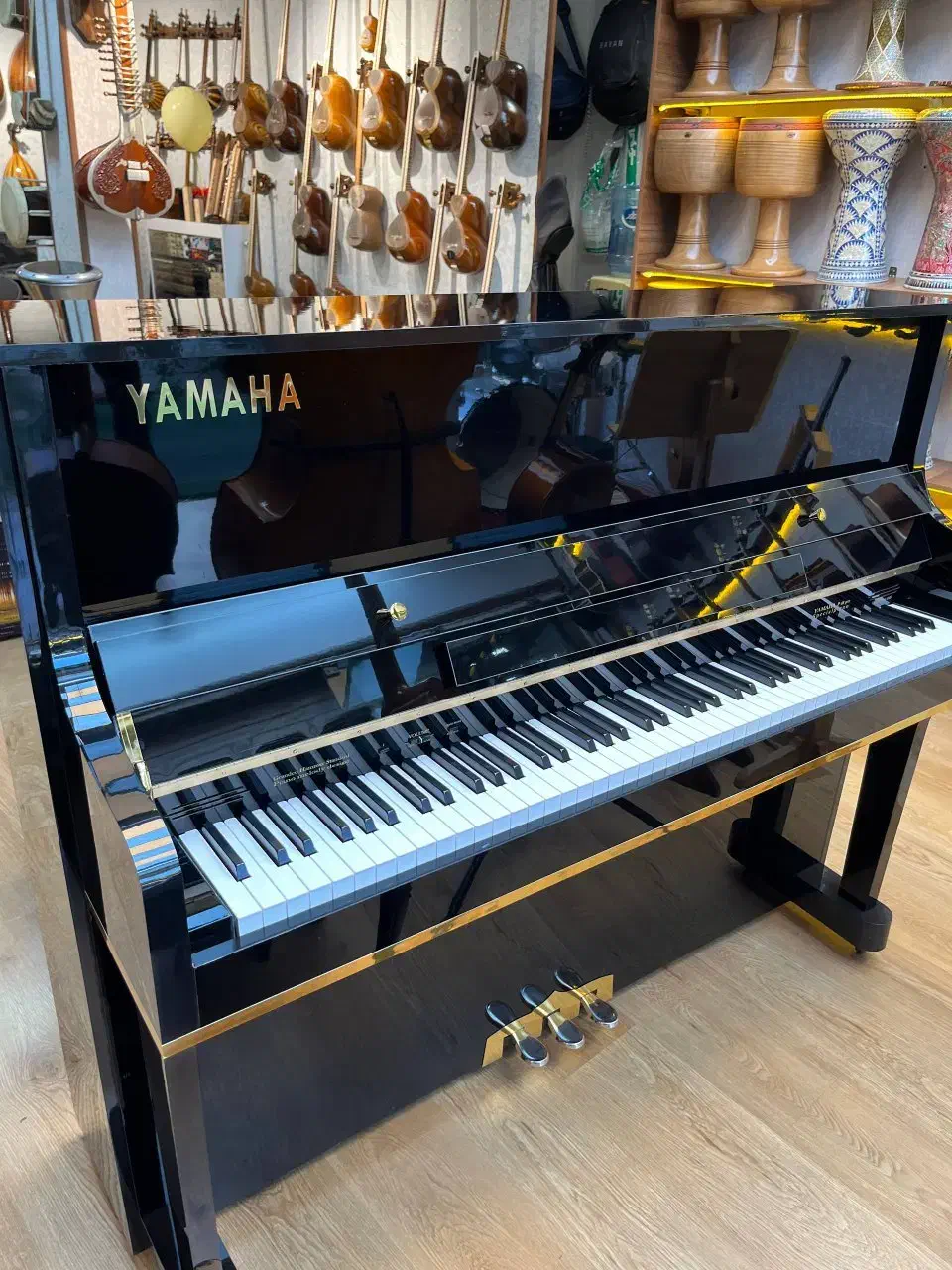 پیانو یاماها p48 طرح آکوستیک|پیانو، کیبورد، آکاردئون|ساری, |دیوار