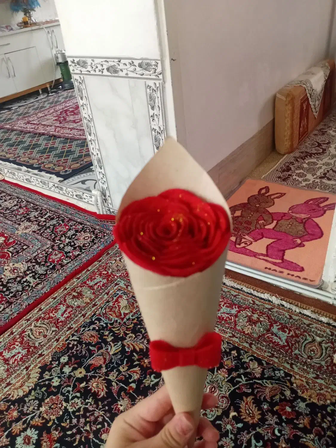 گل  رز|گل مصنوعی|کرمانشاه, |دیوار