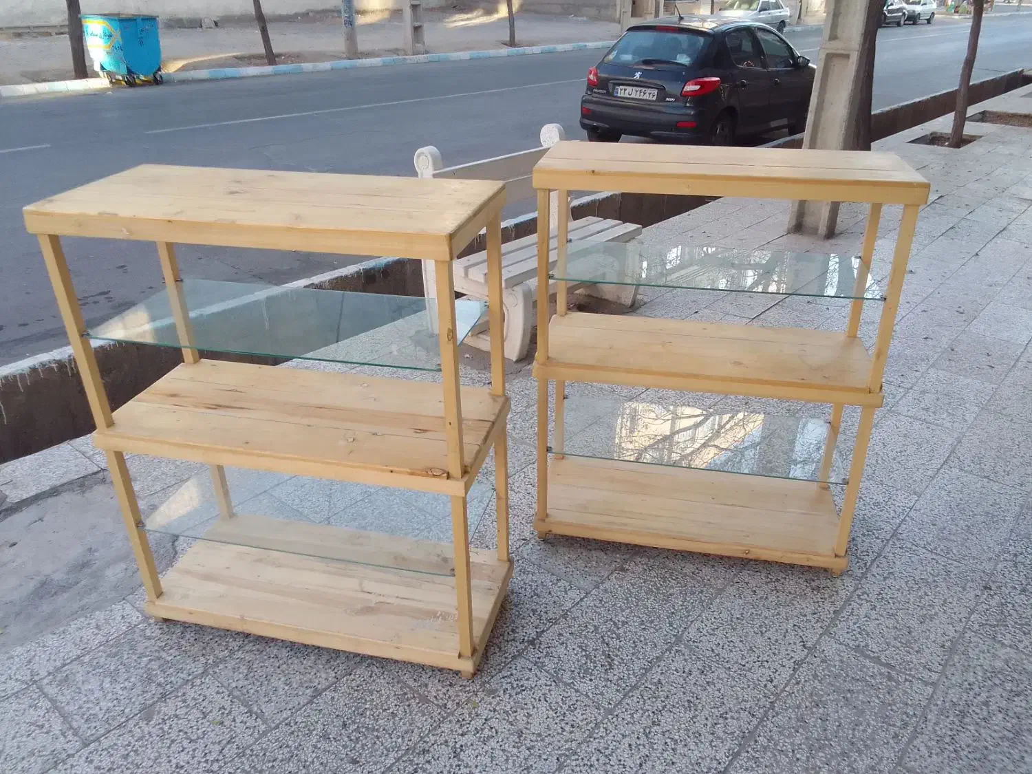 طبقه چوبی شیک|کتابخانه، شلف، قفسههای دیواری|نیشابور, شهرک فرهنگیان|دیوار