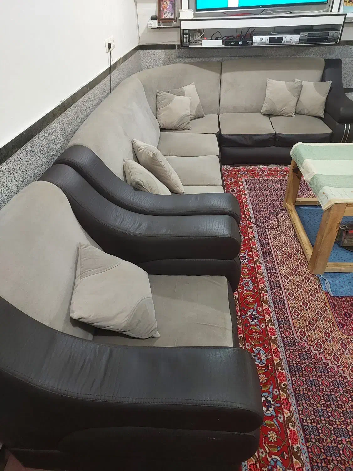 مبل هفت نفره|مبلمان خانگی و میز عسلی|قروه, |دیوار