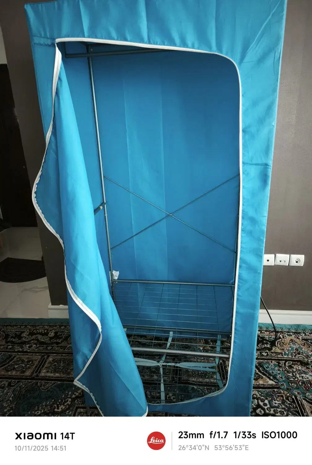 کمد لباس برزنتی رنگ آبی|جاکفشی، کمد، دراور|کیش, |دیوار