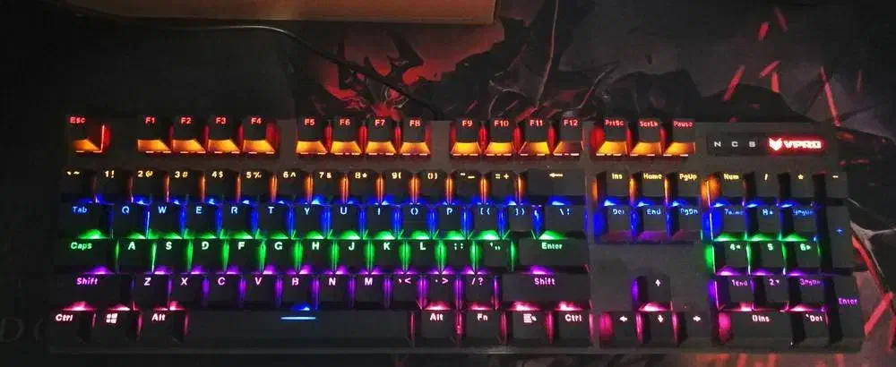 کیبورد مکانیکال rapoo V500 pro|قطعات و لوازم جانبی رایانه|اقبالیه, |دیوار